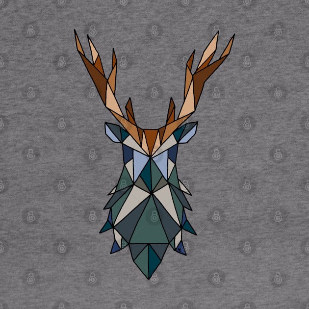 Geometric Deer by HLeslie Design